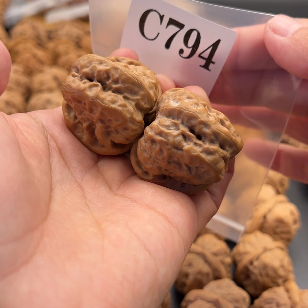 肥***波文玩核桃把件蛙蛙精品37肚39