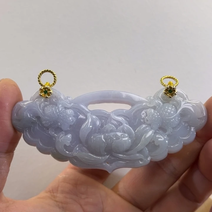 翡翠吊坠(赠链)未镶嵌代编织