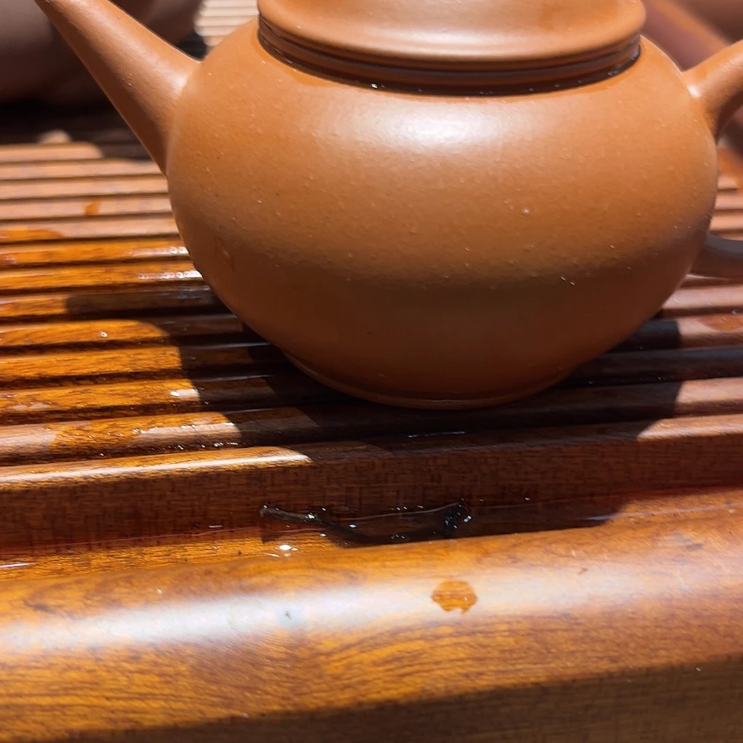 茶壶紫砂朱泥水平150cc瑕疵
