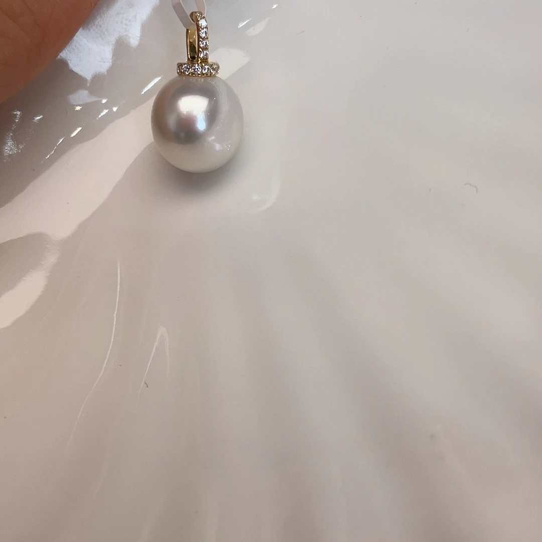 吊坠(赠链)海水珍珠18K金镶嵌