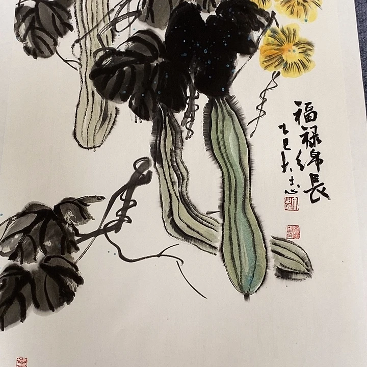 国画纯手绘国画写意45*68