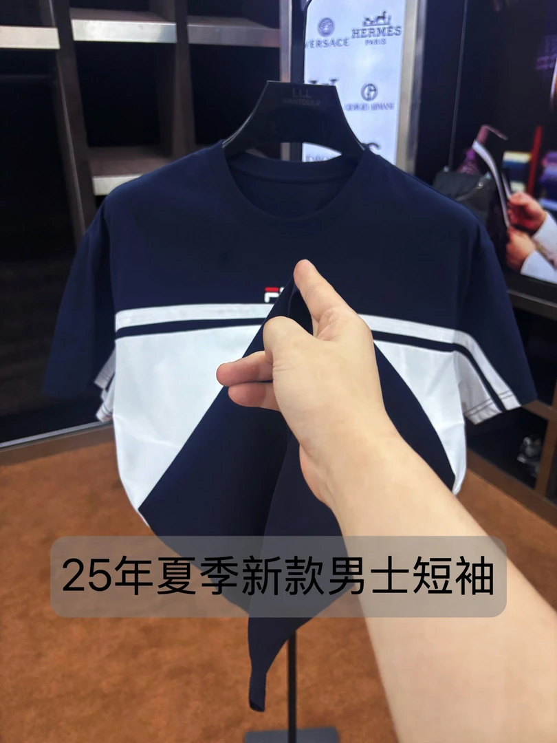 【RDL】99071-夏季新款时尚百搭男士休闲短袖T恤-6-26