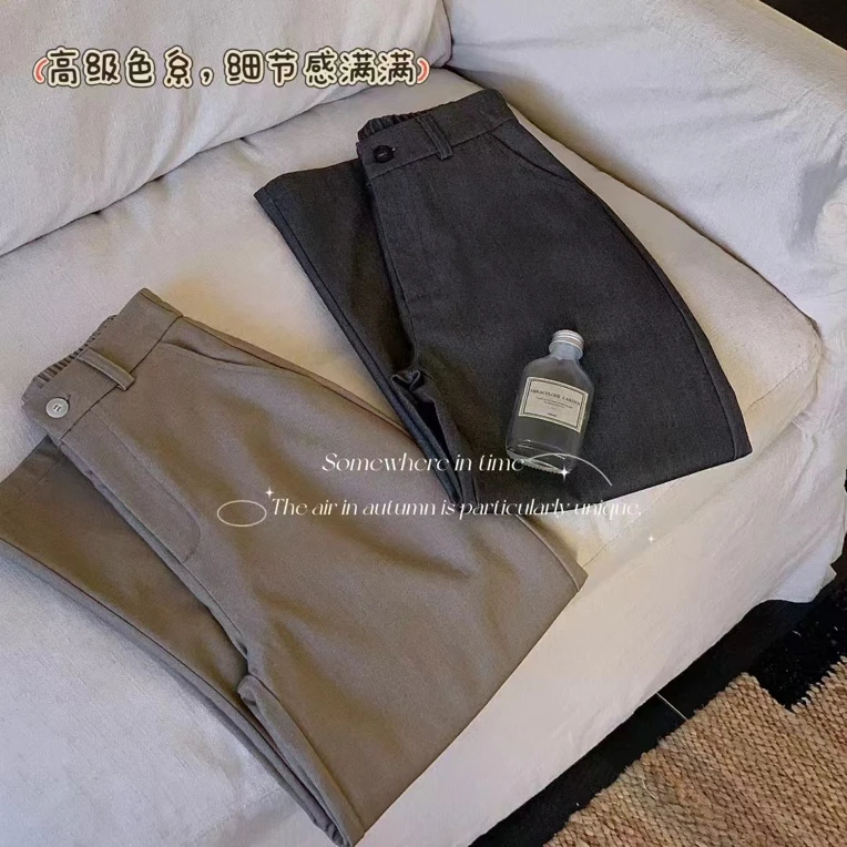 6618 秋 直筒休闲裤
