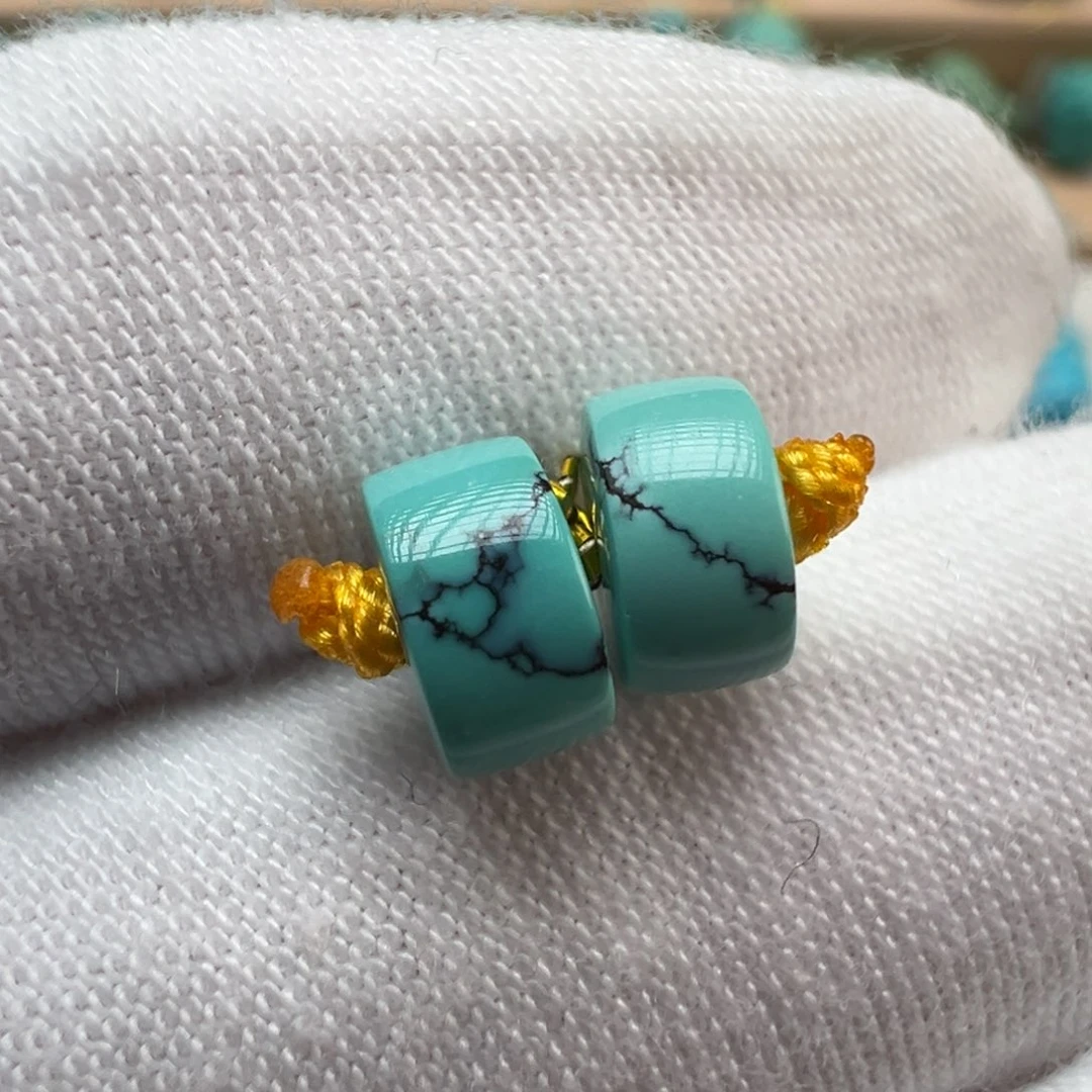 绿松石未镶嵌配饰6.9*3.7