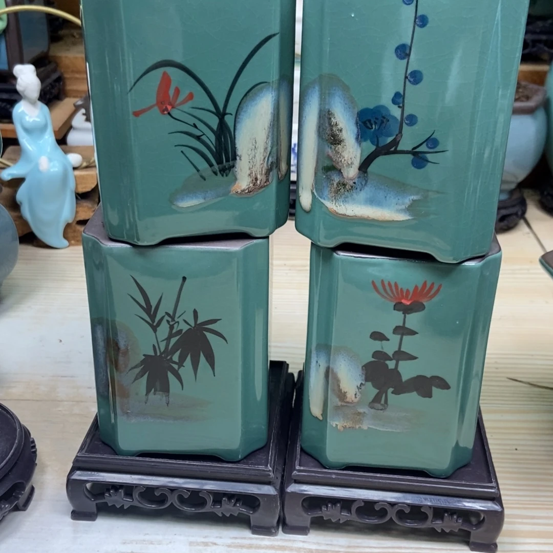 瓷片陶瓷花盆陶瓷艺术