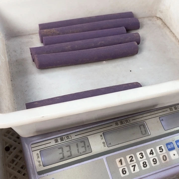 泥塑紫气东来短香棒约300克装