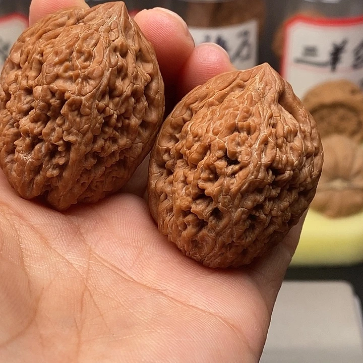 吊坠文玩核桃蓝**云蒜头35+