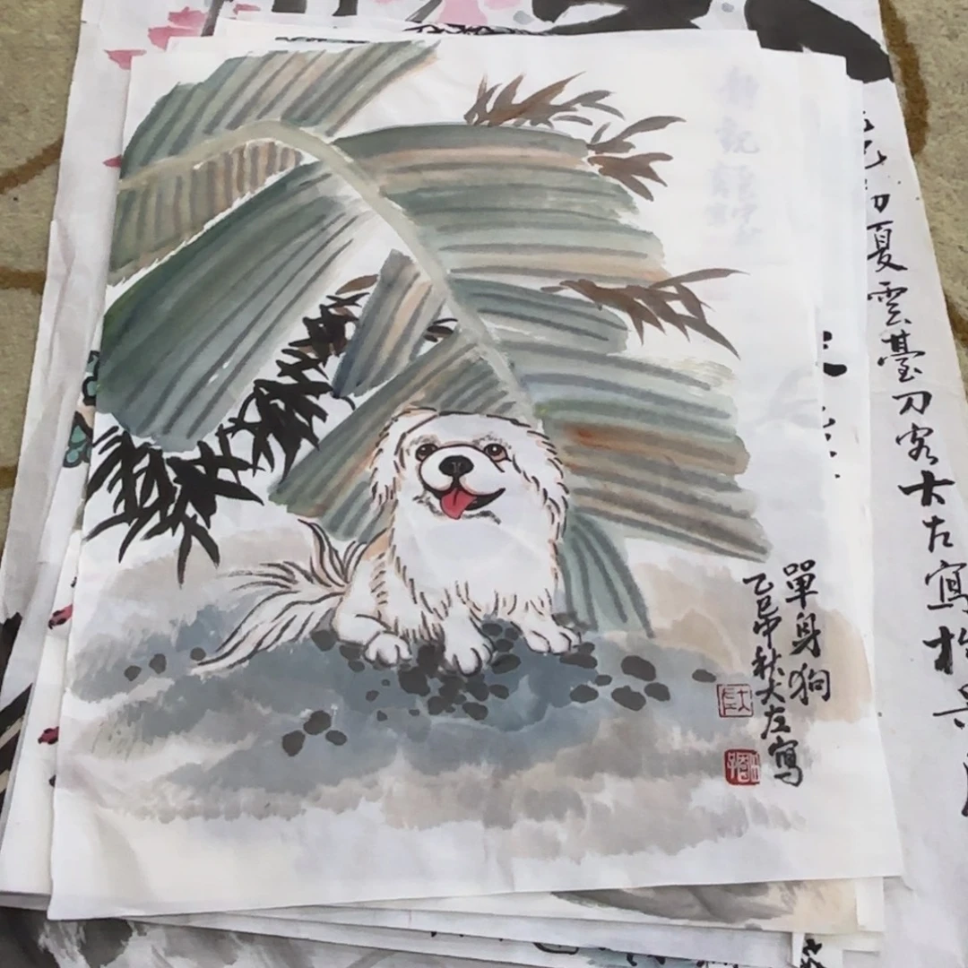国画国画左庭强老师作品刘