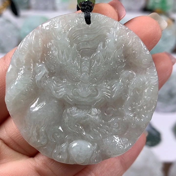 翡翠未镶嵌颈饰龙行天下福利