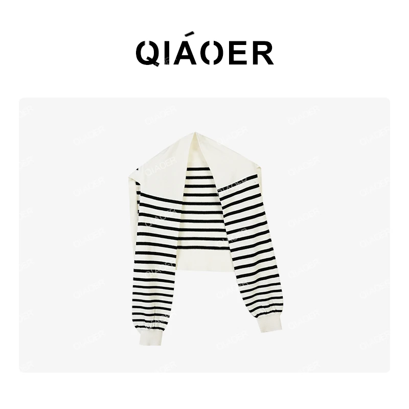 乔儿定制【蚕丝羊毛条纹披肩】桑蚕丝绵羊毛百搭披肩女轻奢简约外披