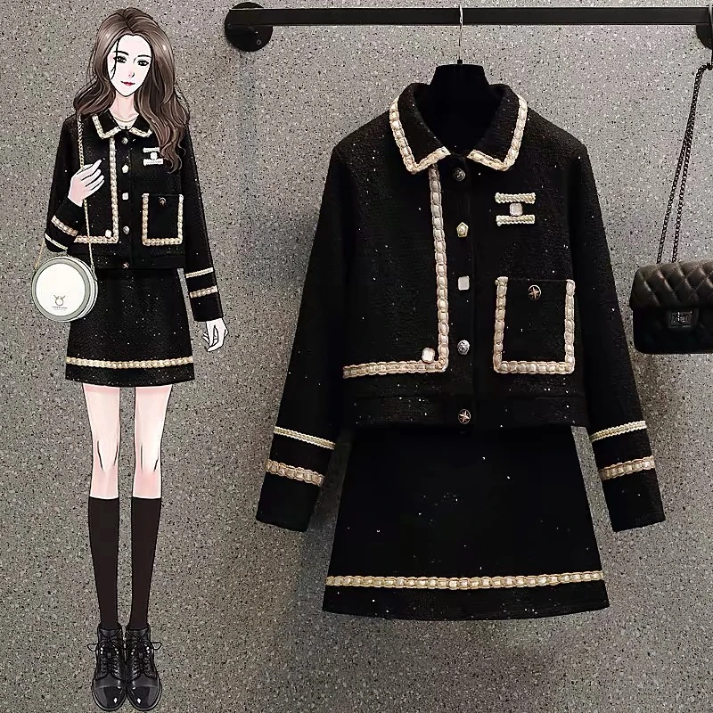 【媛媛二姐】现货2024新款秋冬季轻奢风时尚百搭风设计师毛呢外套