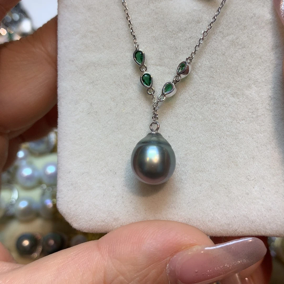 海水珍珠颈饰银S925镶嵌