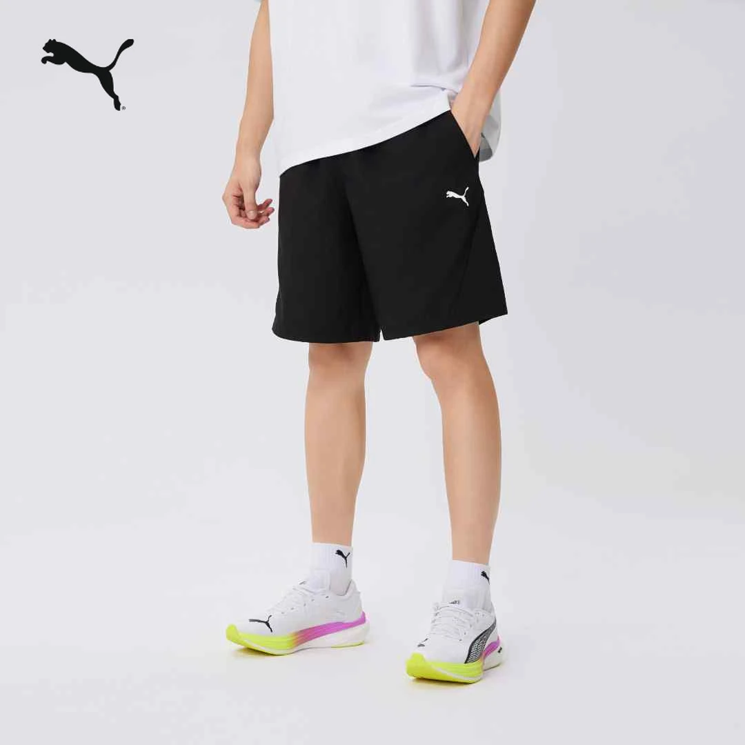 PUMA彪马官方跑步健身印花弹性松紧短裤男春夏抽绳运动裤 634263