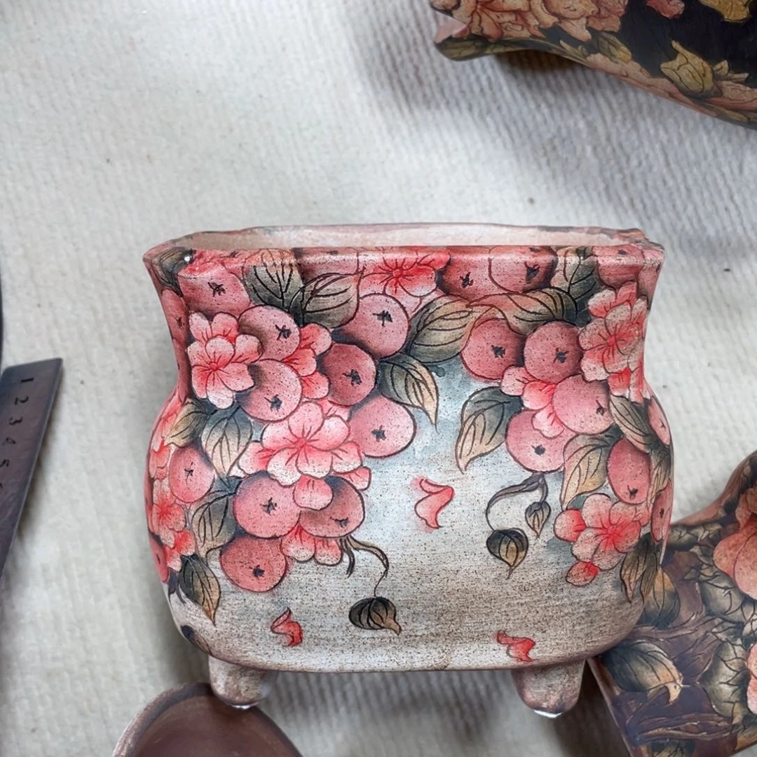 紫砂花盆心*陶瓷多肉花盆瑕疵