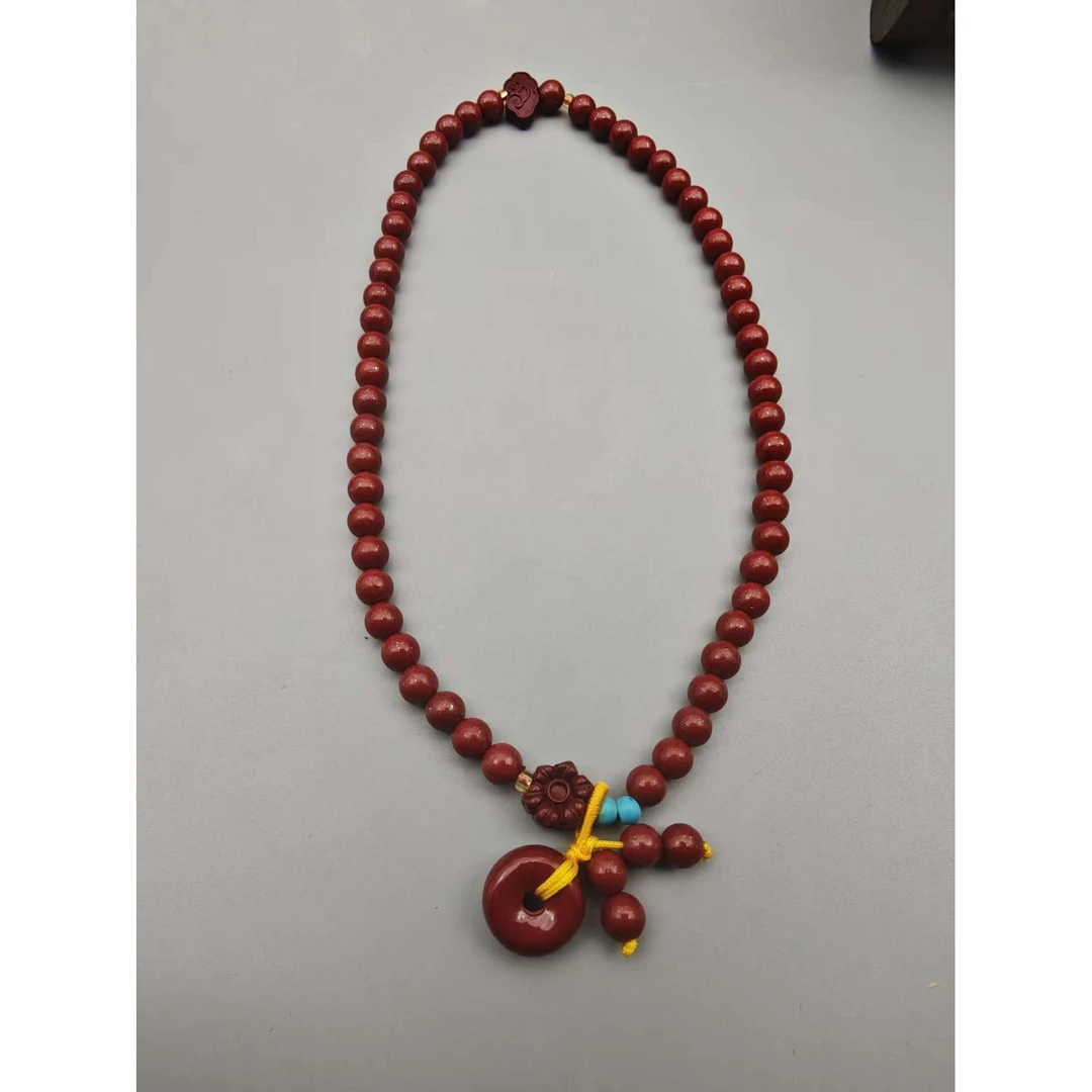 含辰砂工艺品ZB307-紫色6mm双圈手链