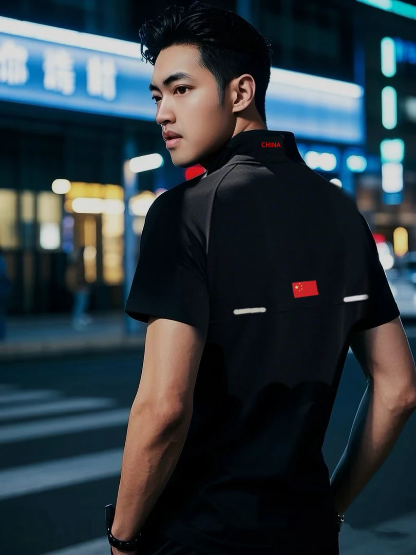 QS(7728)2025大品牌新款夏季精致T恤高级感定制小众干净舒适速干