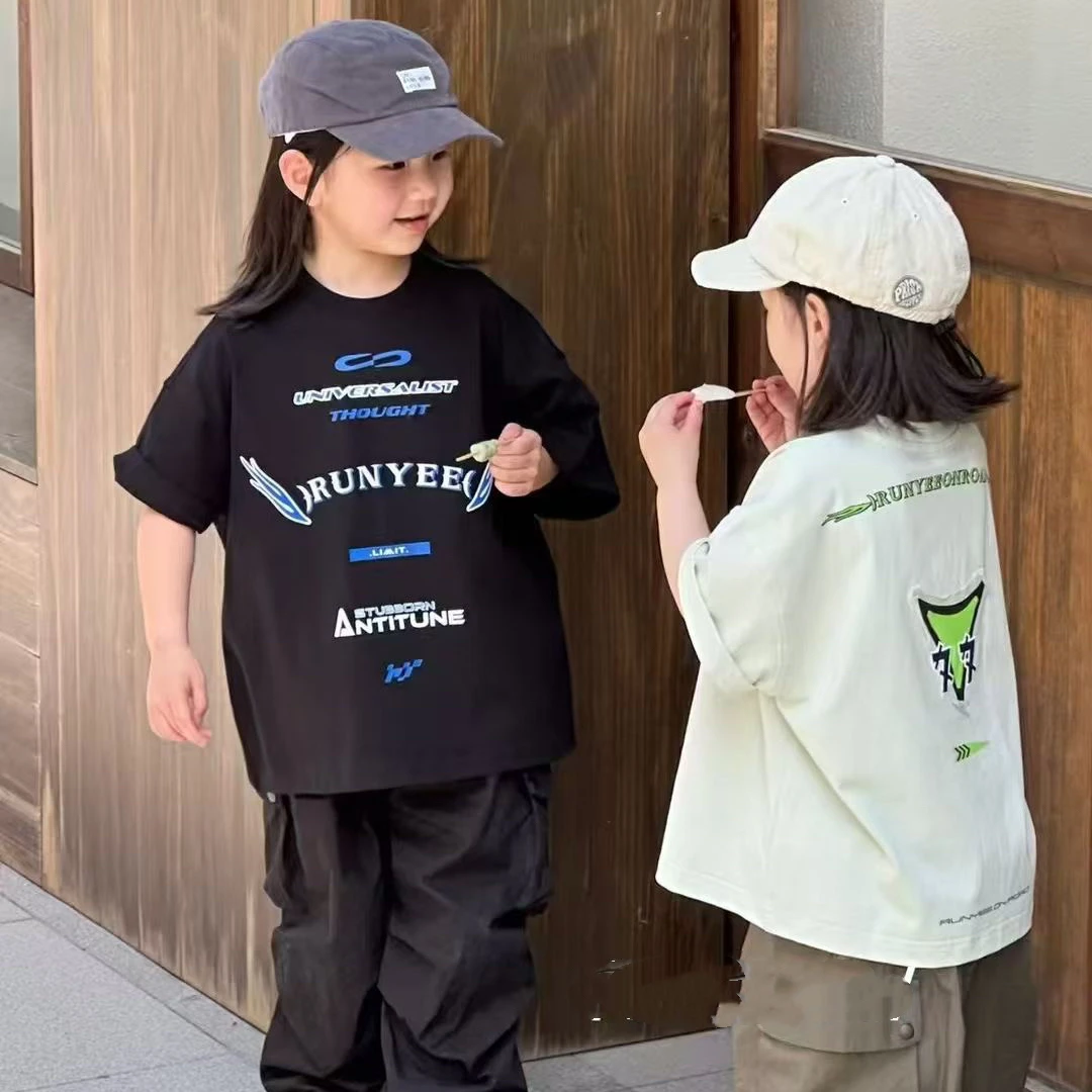 【C TING】夏季新款韩版亲子装童装男女童印花短袖T恤-2037