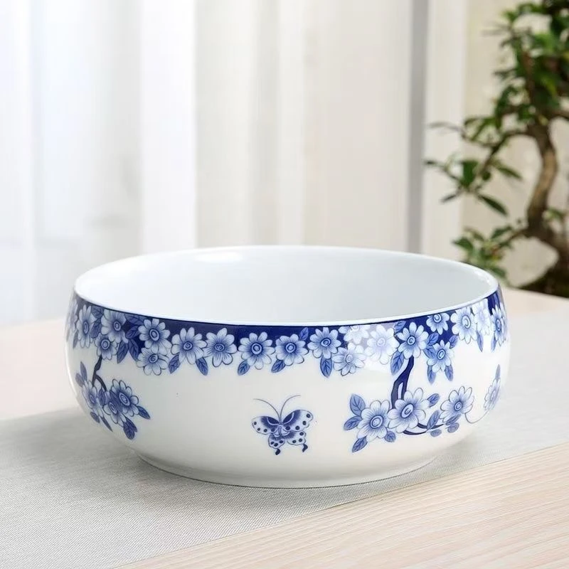 （瓷趣说）青花蝶恋花茶洗（安全包装）