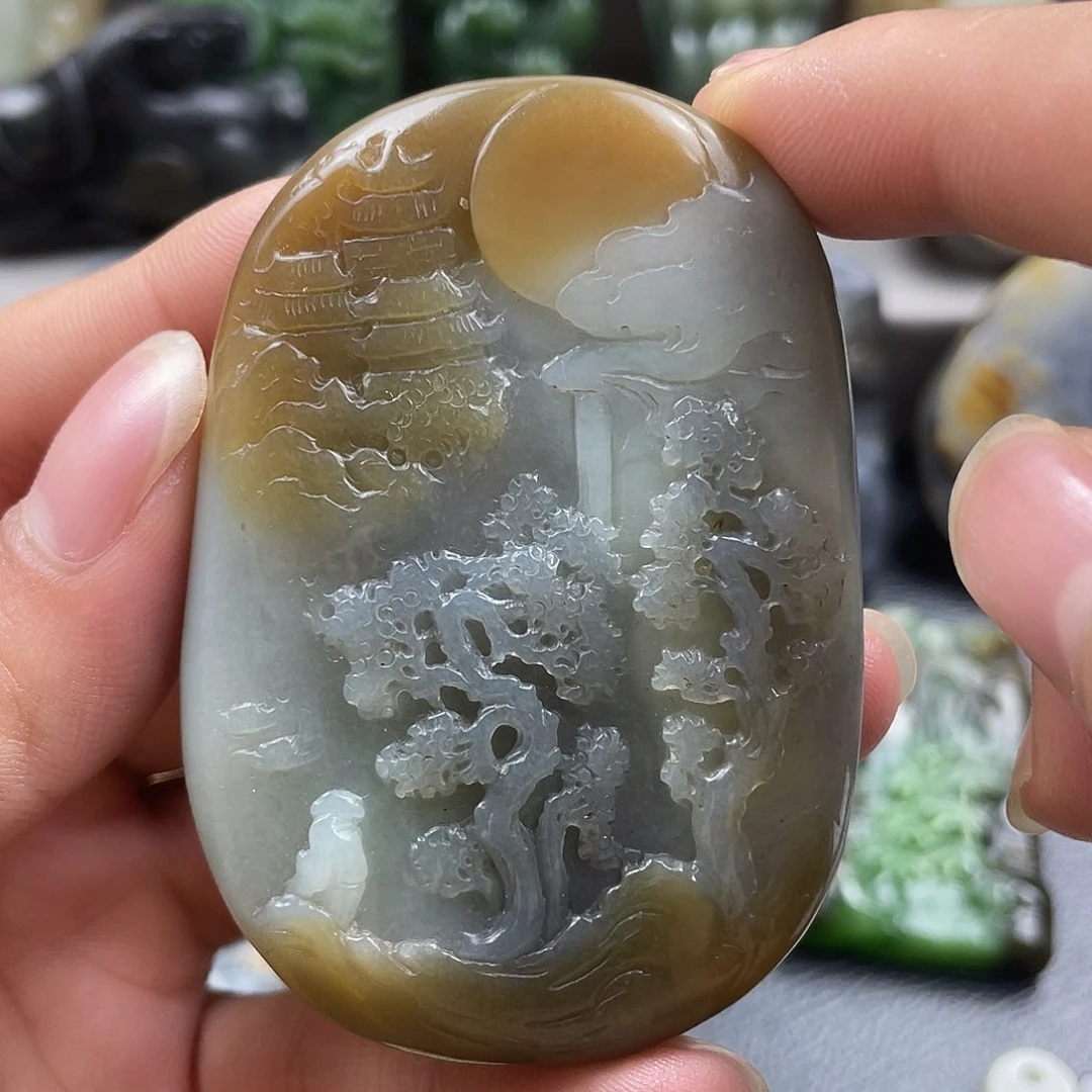 和田玉未镶嵌颈饰