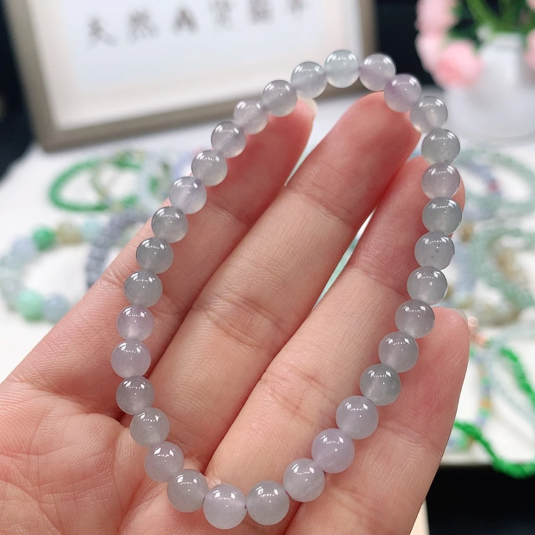 翡翠未镶嵌手链手链6mm