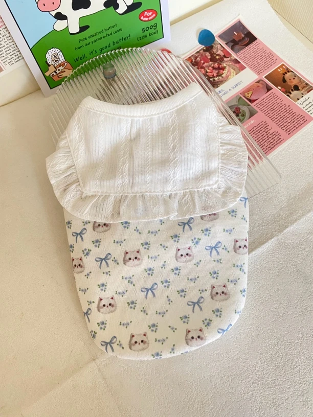 小黑宠物衣橱｜糖酥小猫海军款｜猫猫狗狗夏季衣服No退NO换！