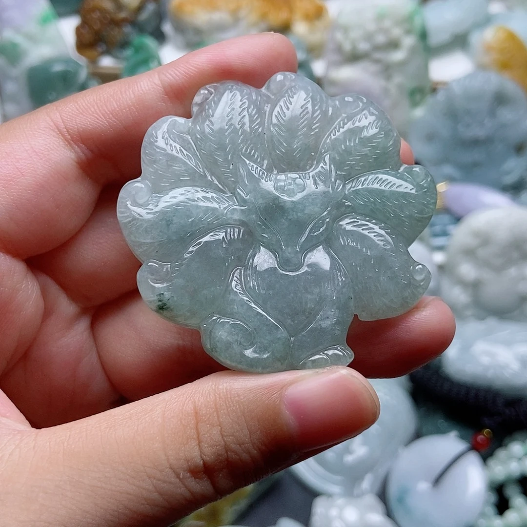 翡翠未镶嵌吊坠(不含链)1