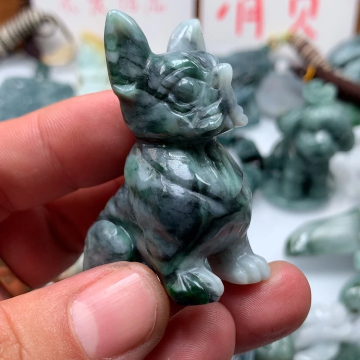 翡翠颈饰未镶嵌小****活保真天然a货翡翠
