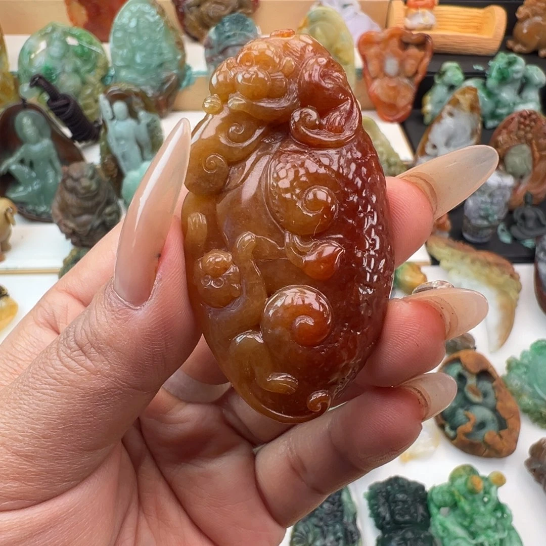 未镶嵌挂件翡翠天然缅甸