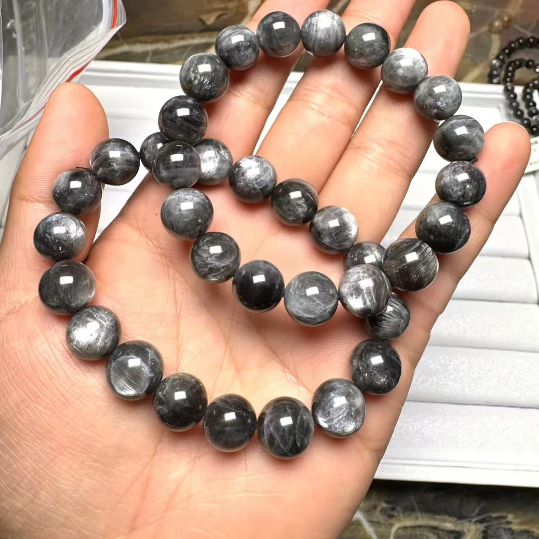 “天字号”星辉骨干单圈手串（多样性发一）天然杂裂矿点，完美主义慎