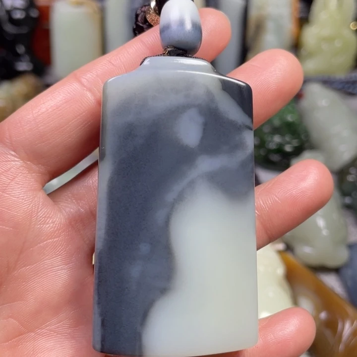 和田玉未镶嵌挂件