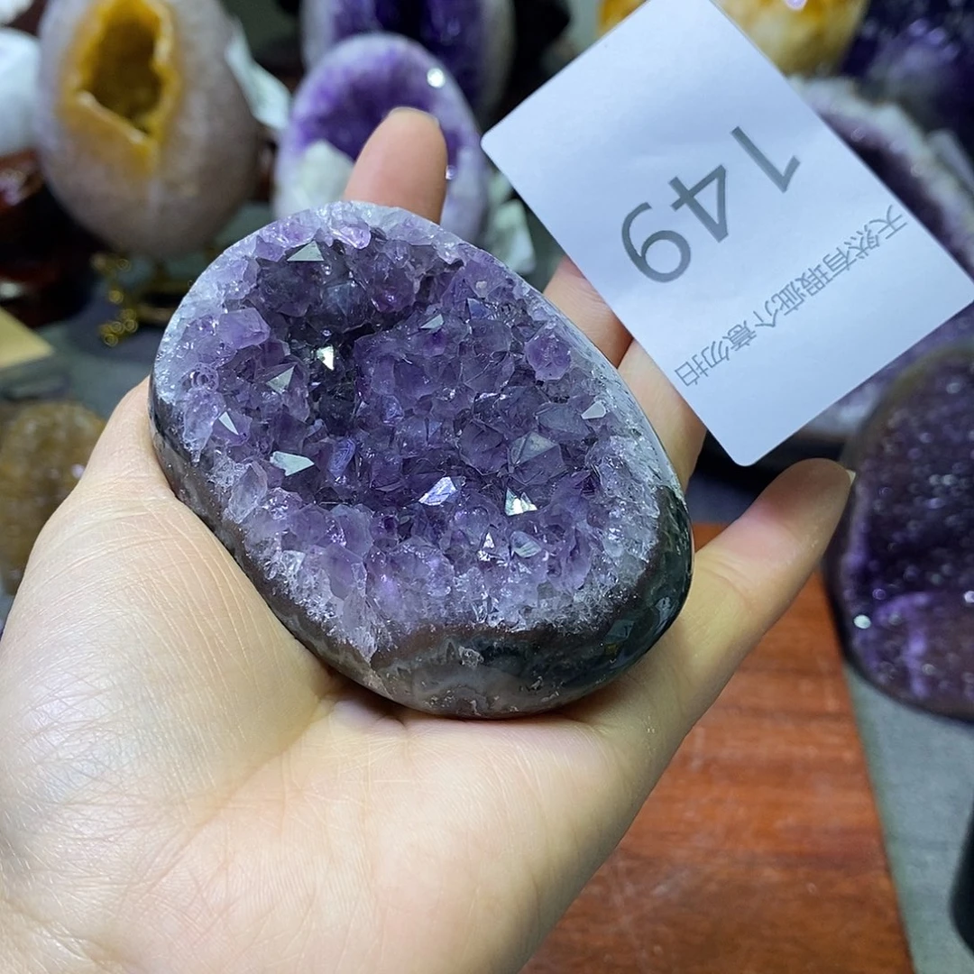 紫晶珠宝半成品未镶嵌