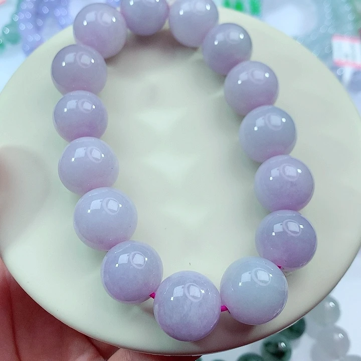 翡翠未镶嵌手链卡14.6-15.5