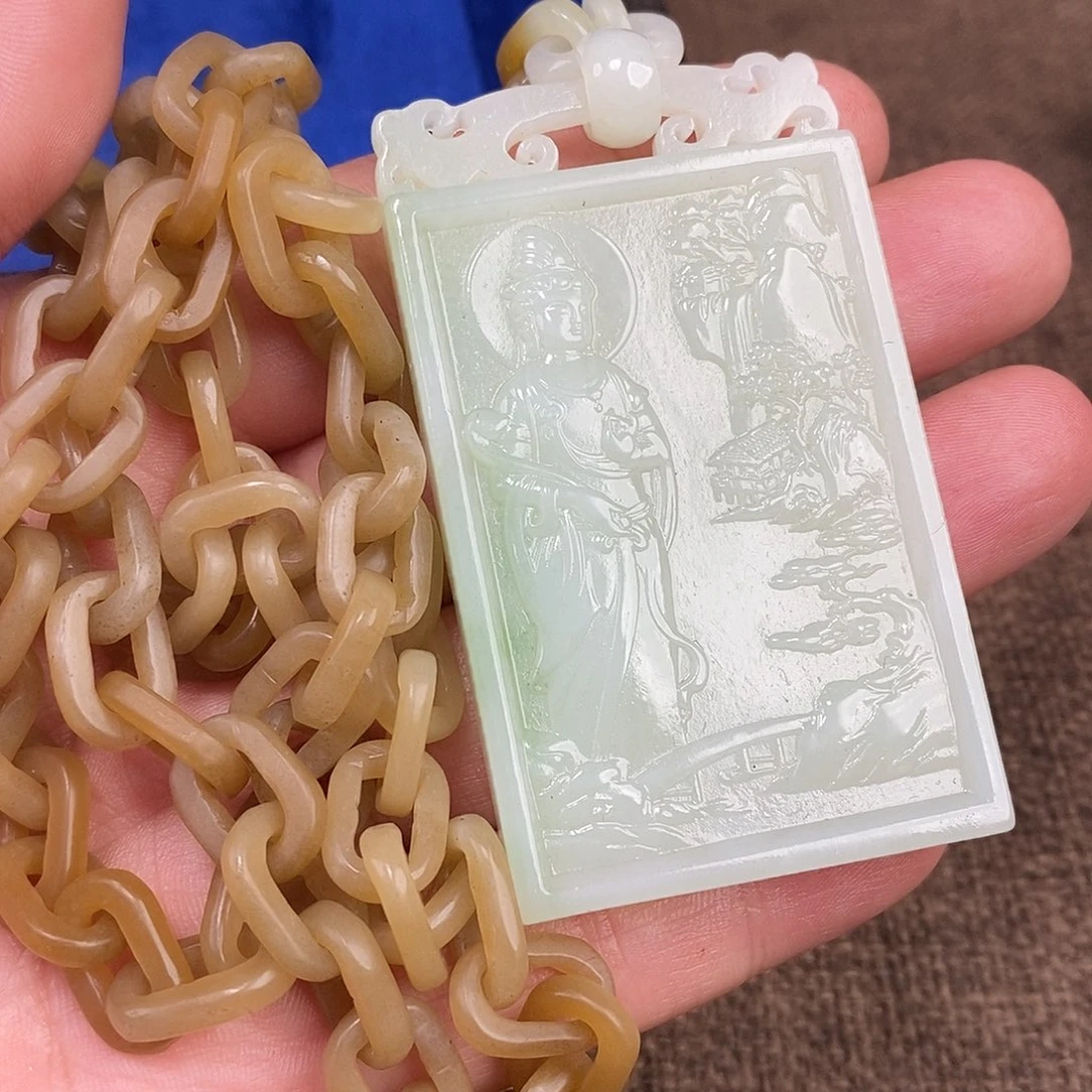 和田玉未镶嵌颈饰