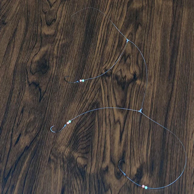 船钓岸投白果子串钩黑黄鲈鱼钓组T型结3钩黄姑鱼黄三防缠绕沉底钩