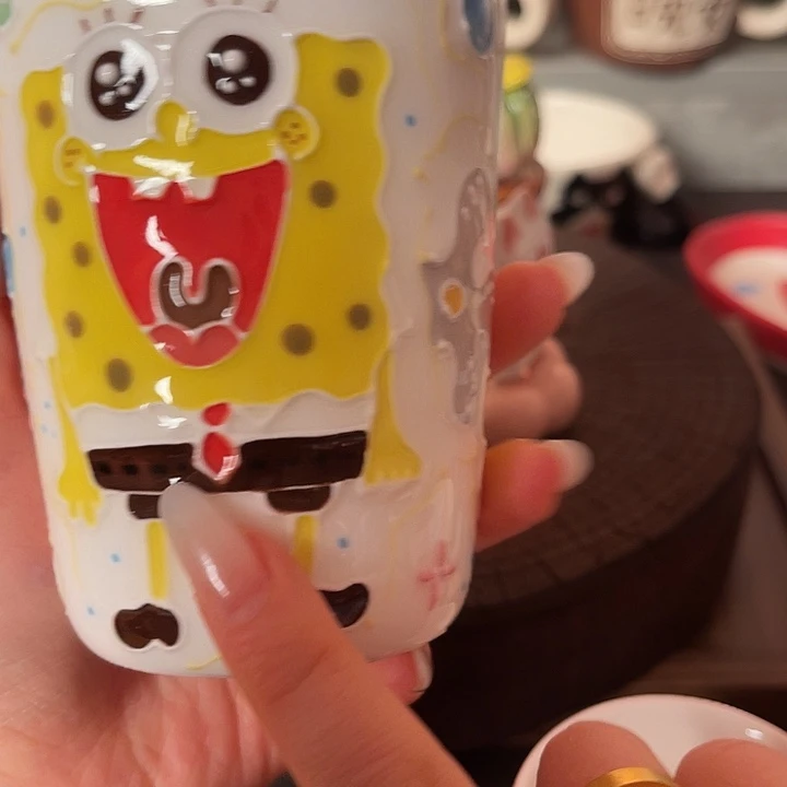 景德镇陶瓷可爱手绘杯