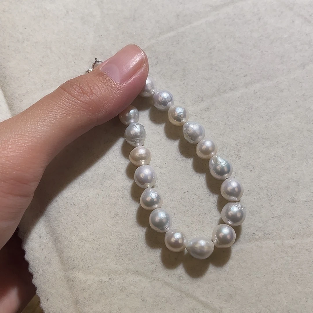 淡水珍珠手绳银S925镶嵌