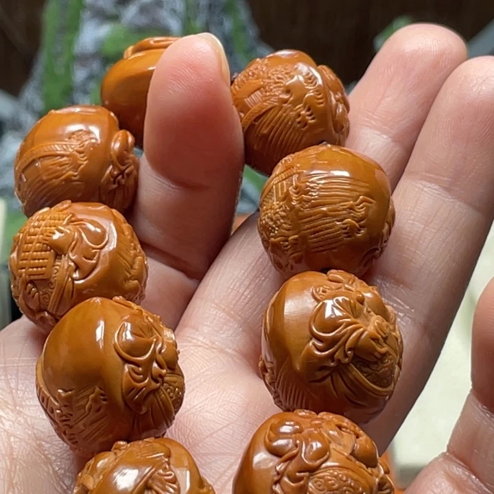 哈***喽手串/手链橄榄核风景财神
