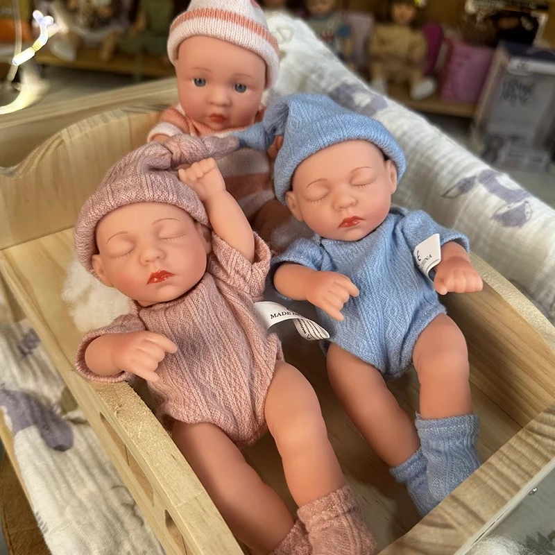 掌心娃娃仿真娃娃婴儿软硅胶重生洋娃娃假宝宝陪睡眠儿童节玩具