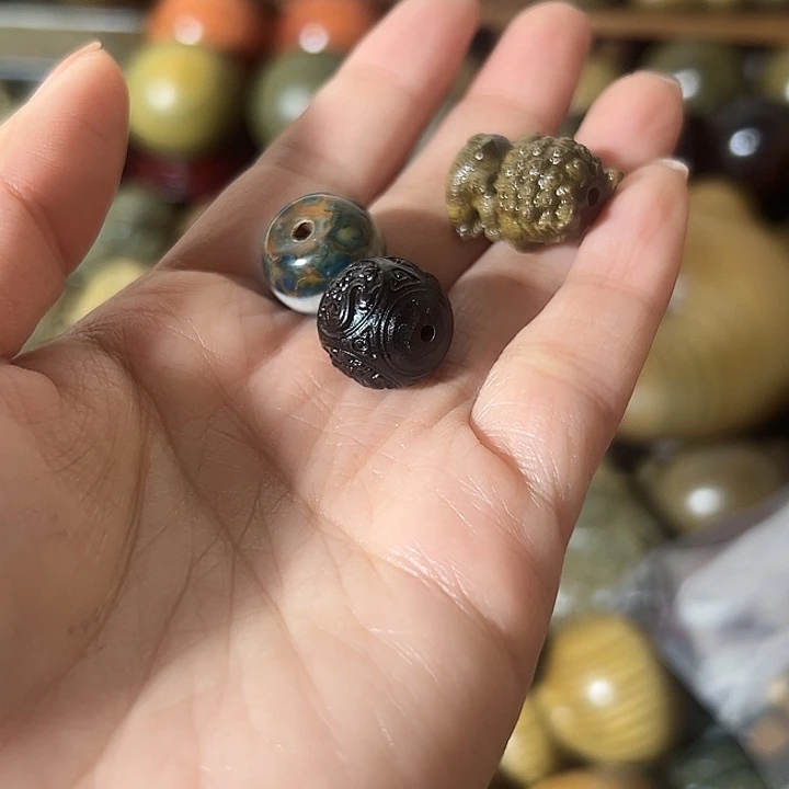 木小*绿檀配饰 玛瑙