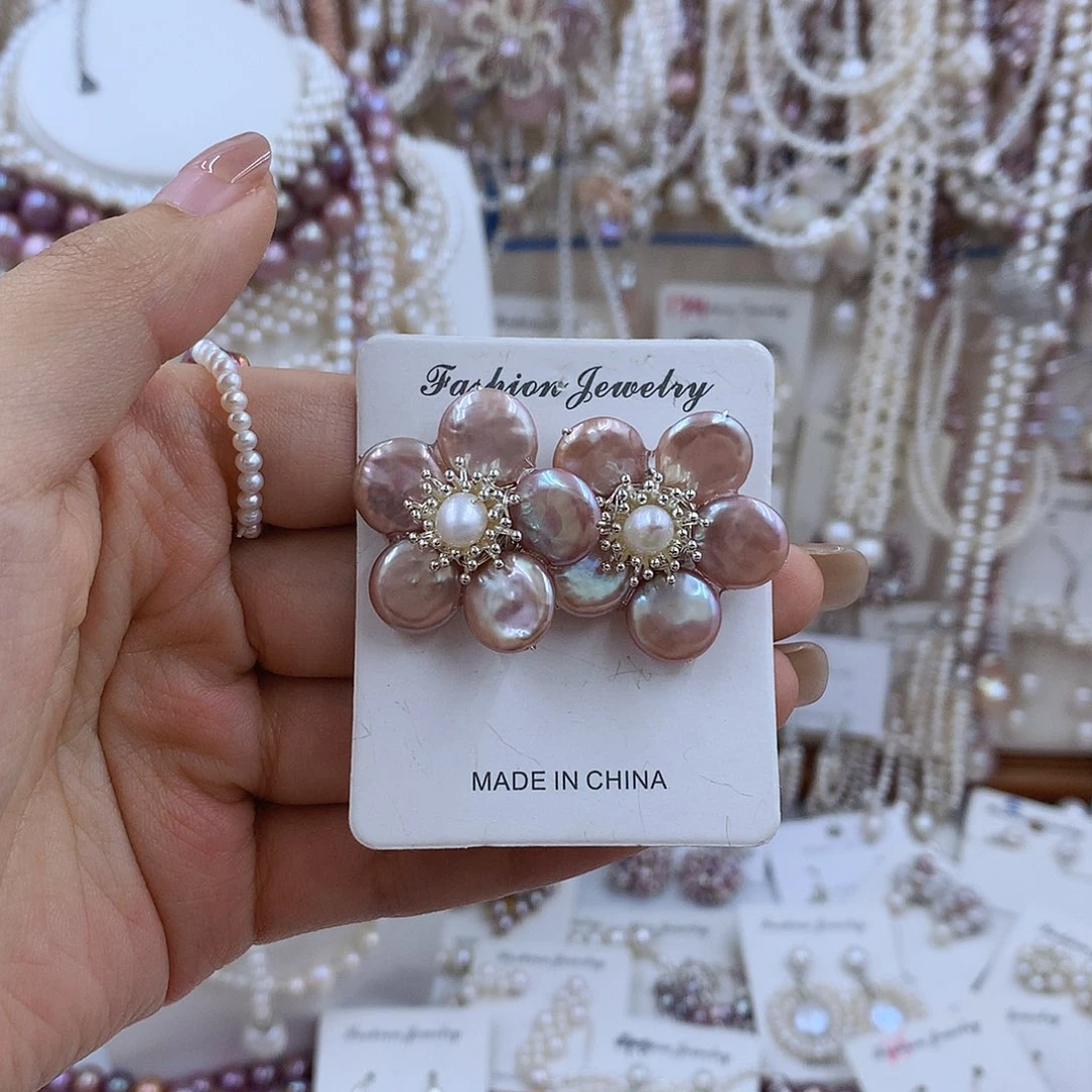 项链银S925镶嵌淡水珍珠