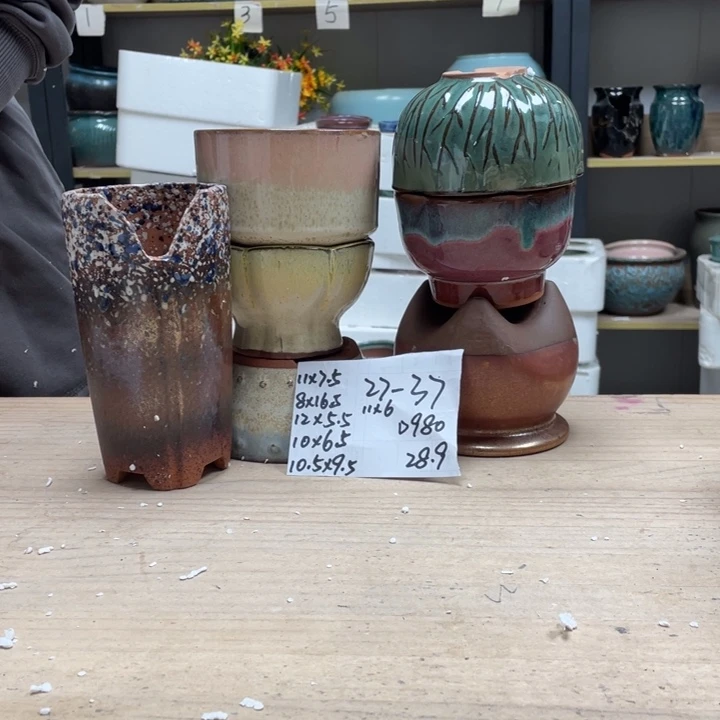 紫砂花盆多肉花盆微瑕37