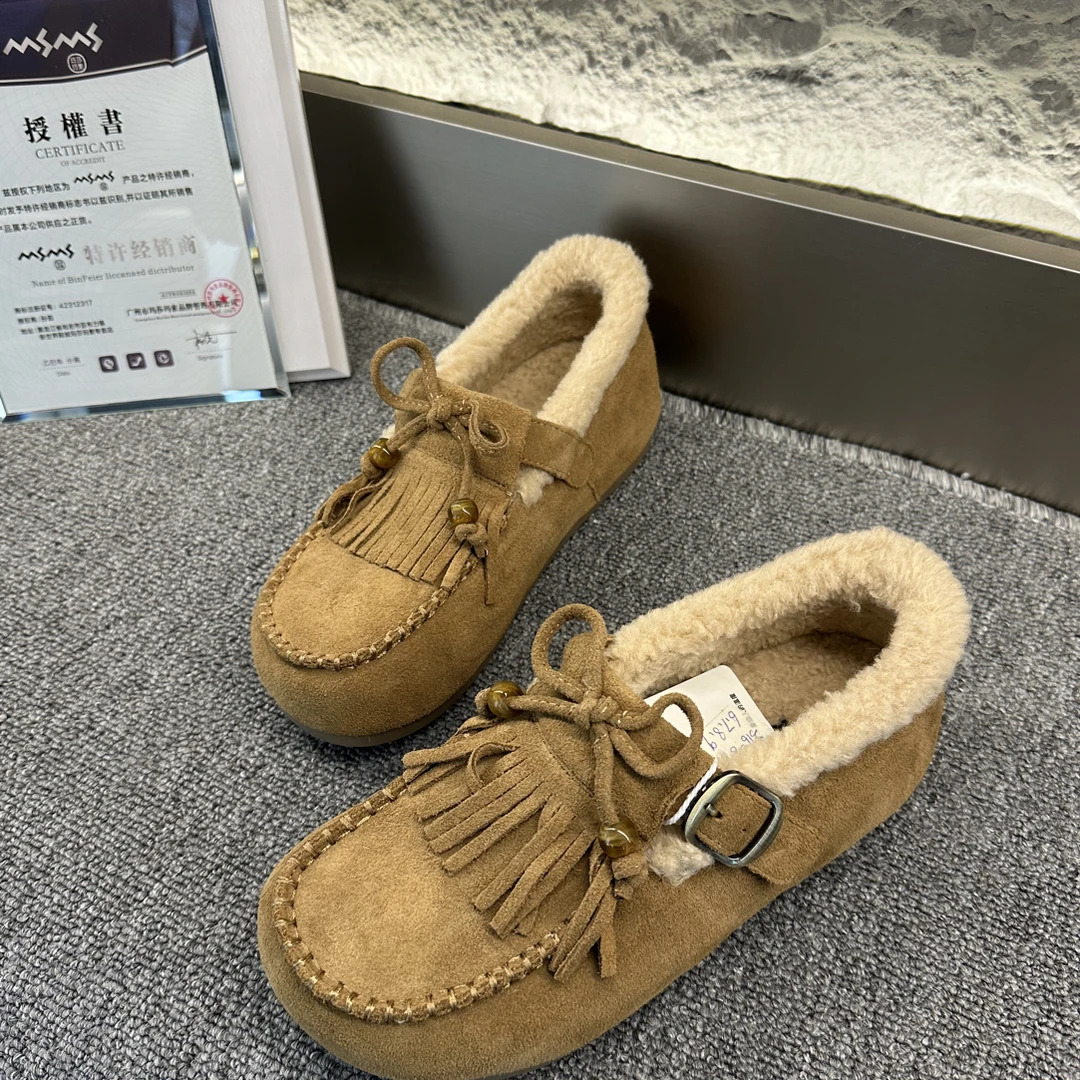 玛莎玛索316-8m秋冬加绒时尚百搭豆豆鞋