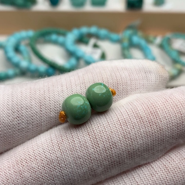 绿松石未镶嵌珠宝奇石9mm