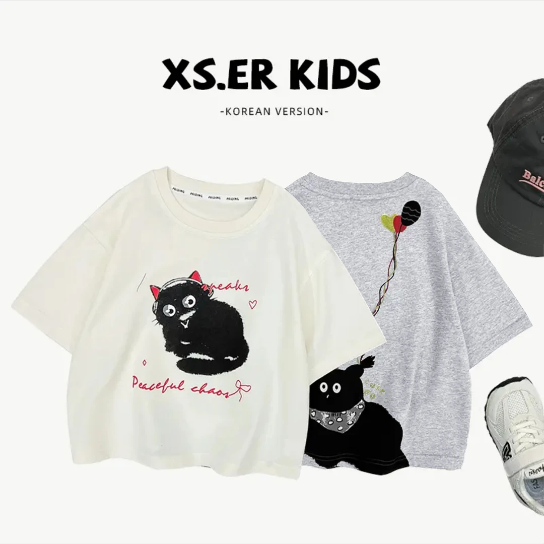 A2018 儿童时尚百搭短袖夏季