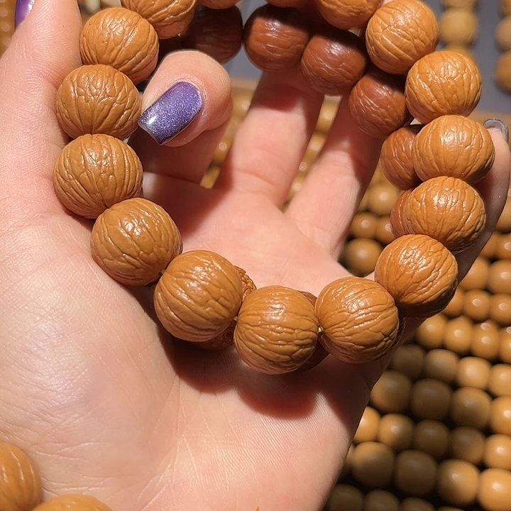 猴头核桃吊坠16精卡聚宝盆手串全品无瑕无药