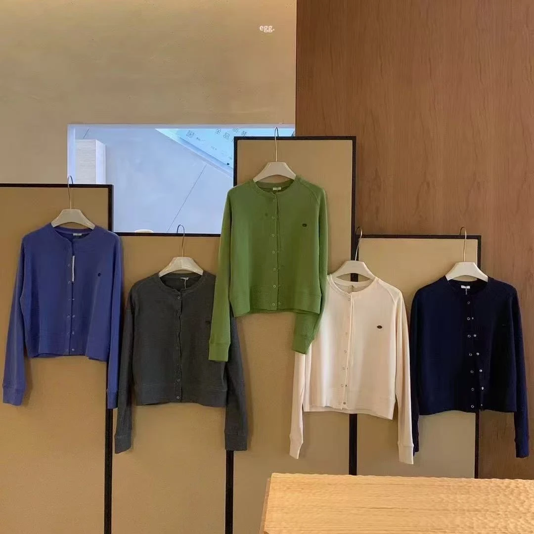 【欣宝专属】秋季新款鸡蛋百搭纯棉毛圈开衫长袖棒球服-3838