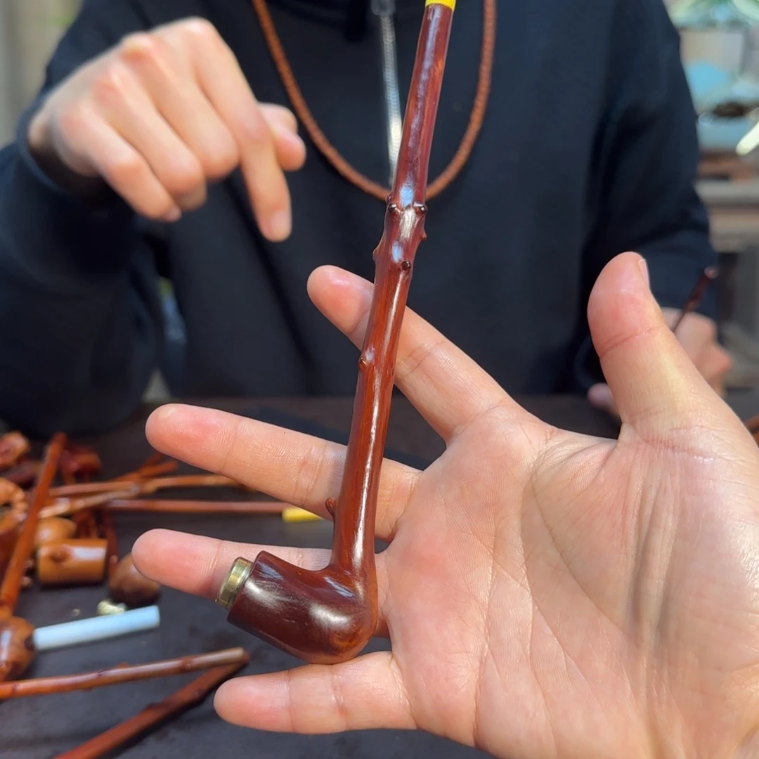 香榧木烟斗文玩手把件