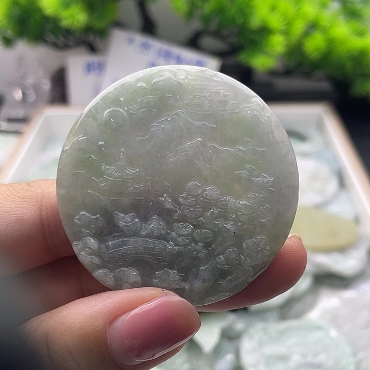 翡翠未镶嵌颈饰天然翡翠