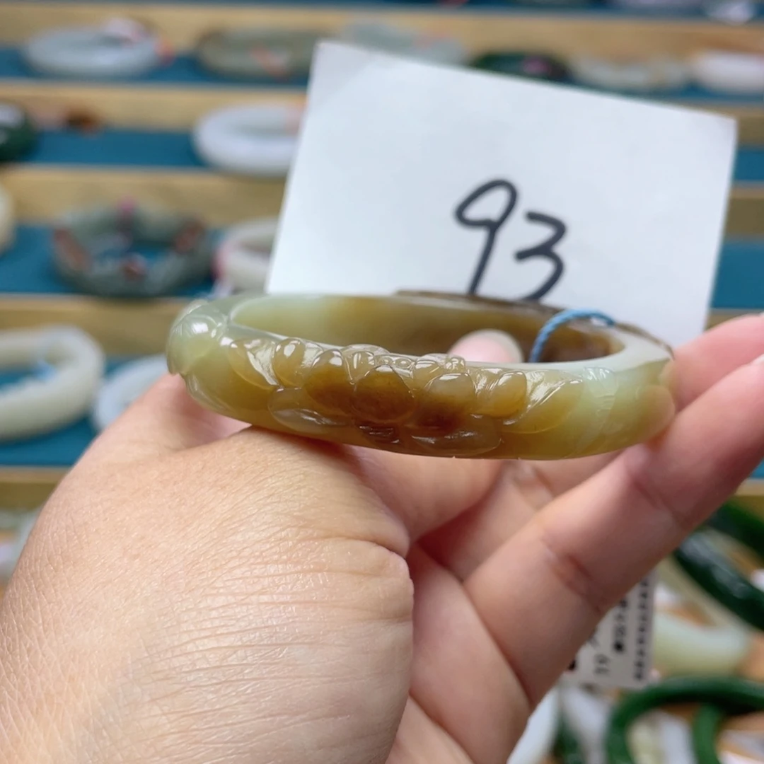 未镶嵌手镯和田玉圈口53+