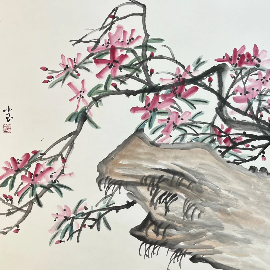 张大风艺术馆  欧亮月绘画作品《树兰》Y70，尺寸68X68cm